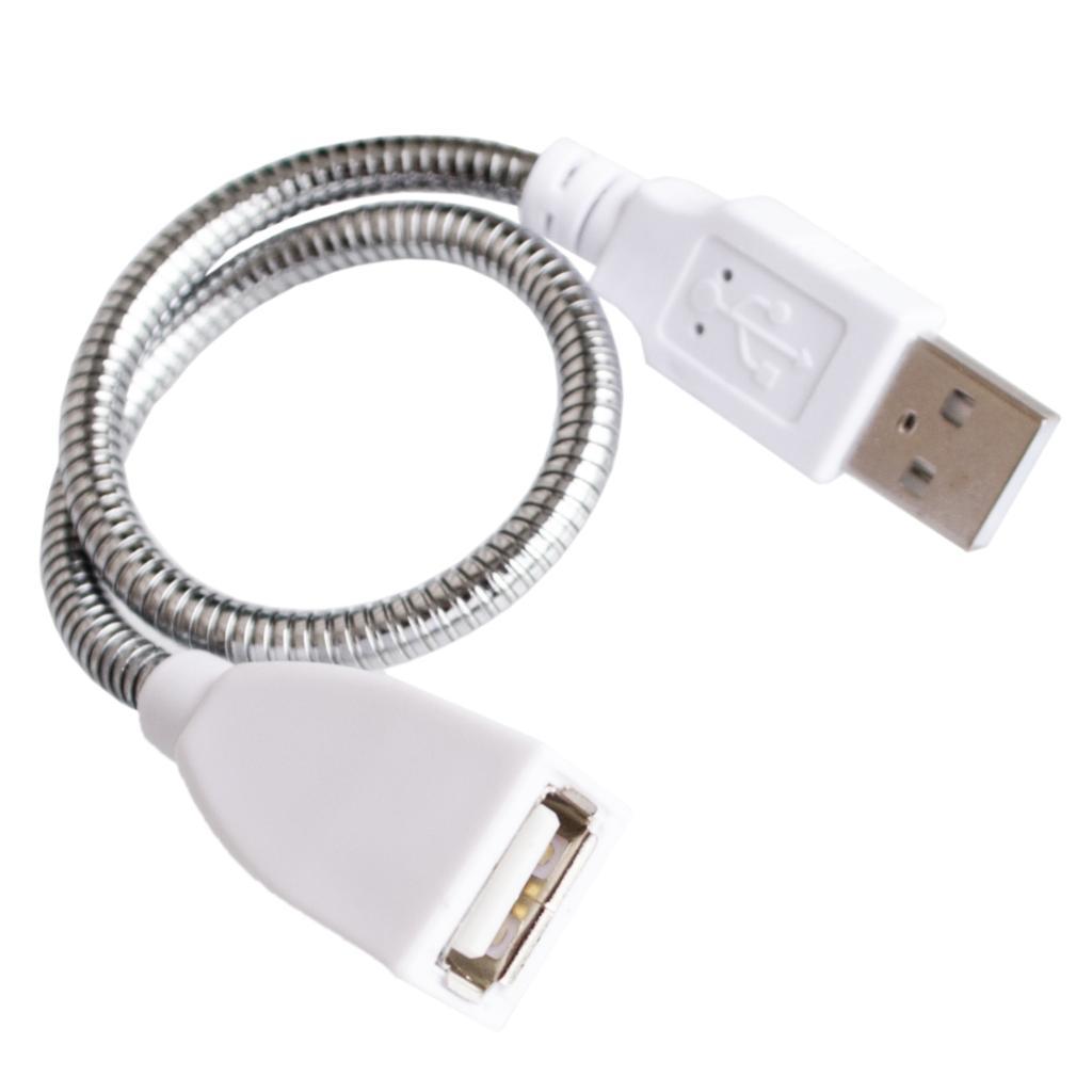 Desk-Lamp-USB-Power-Cable-Extension-Cord-Flexible-Metal-Hose-USB-Desk-Light