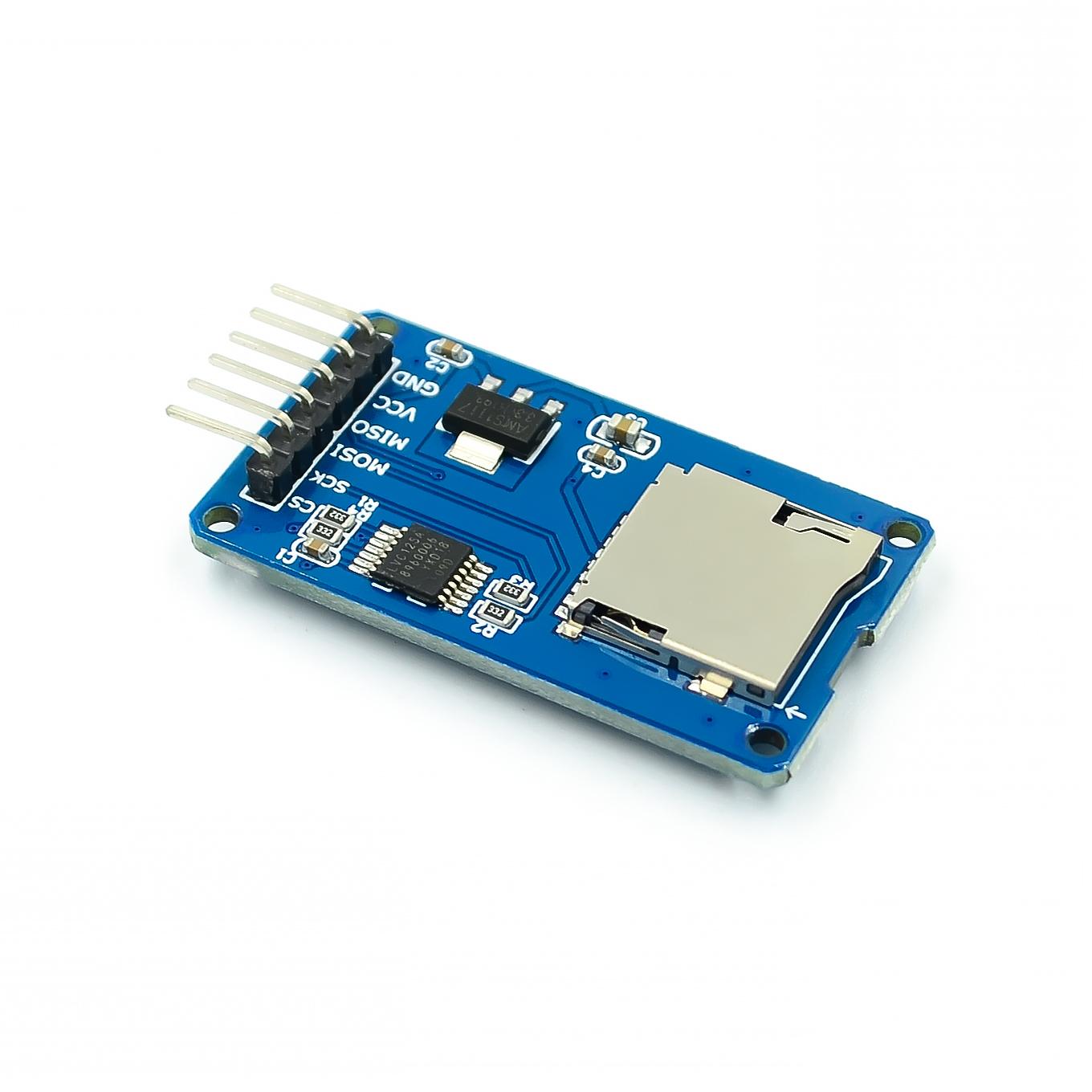 ! 10pcs/lot Micro SD card mini TF card reader module SPI interfaces with level converter chip for