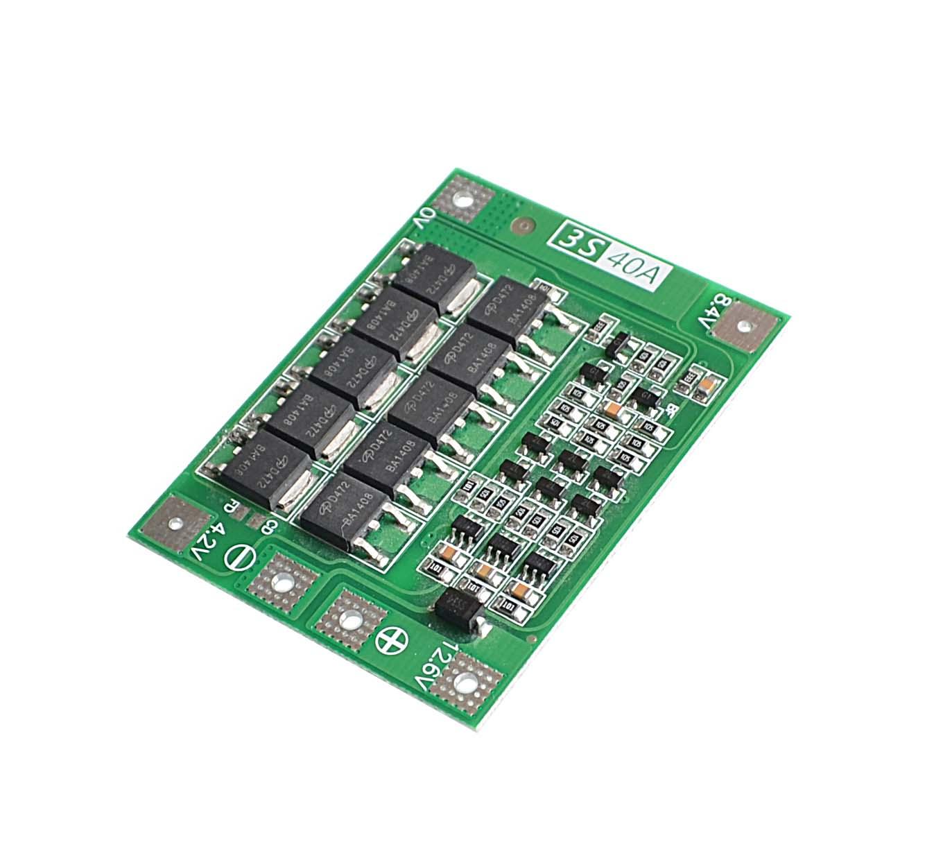 3S 40A Li-ion Lithium Battery Charger Protection Board PCB BMS For Drill Motor 11.1V 12.6V Lipo Cell Module