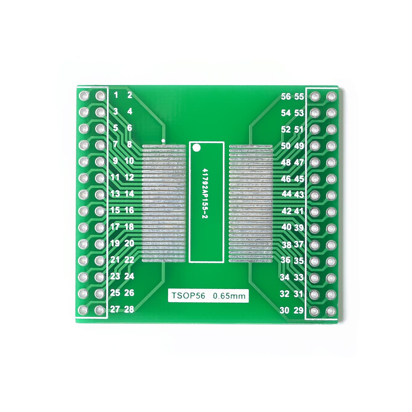TSOP56 TSOP48 to DIP56 Adapter PCB Board for AM29 series IC 0.5mm 0.65mm pitch transfer board