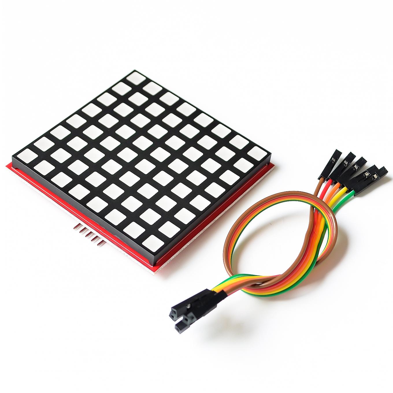 LED Full Color Dot Matrix RGB LED Display Screen Board 8*8 Dot Matrix Module for Raspberry Pi 3/2/B+ 8x8 RPI-RGB-LED-Matrix