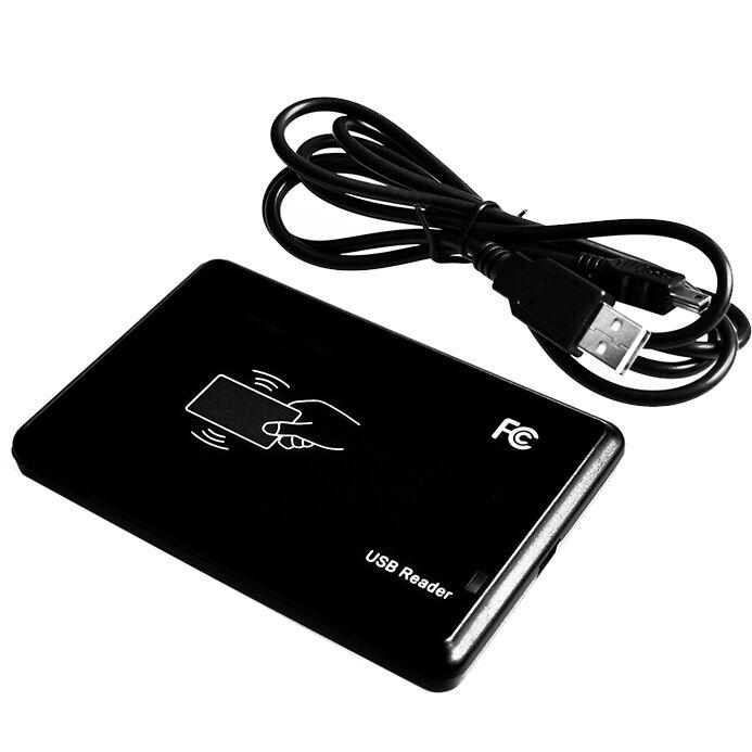 125KHz Black USB Proximity Sensor Smart rfid id Card-Reader EM4100,EM4200,EM4305,T5577,or compatible cards/tags no need driver