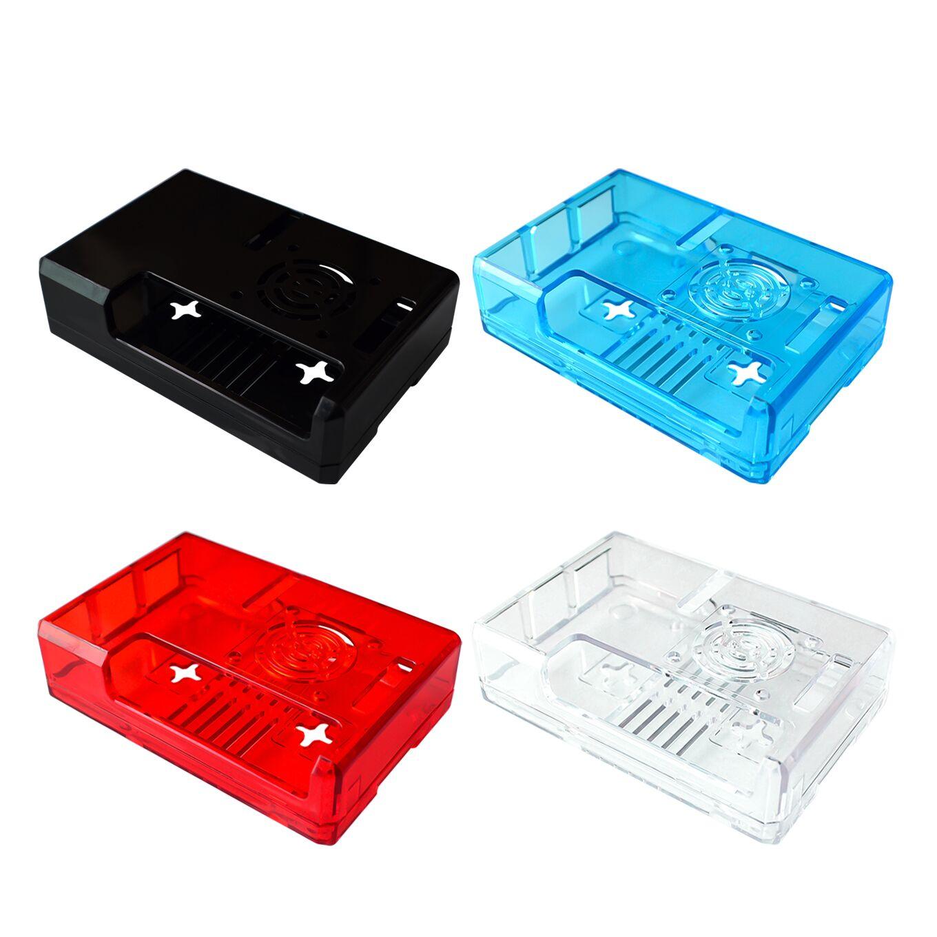 Raspberry Pi 3 Model B+ Plus ABS Case Black Transparent Blue Red ABS Plastic Box Closed Cover Shell for Raspberry Pi 3B/2