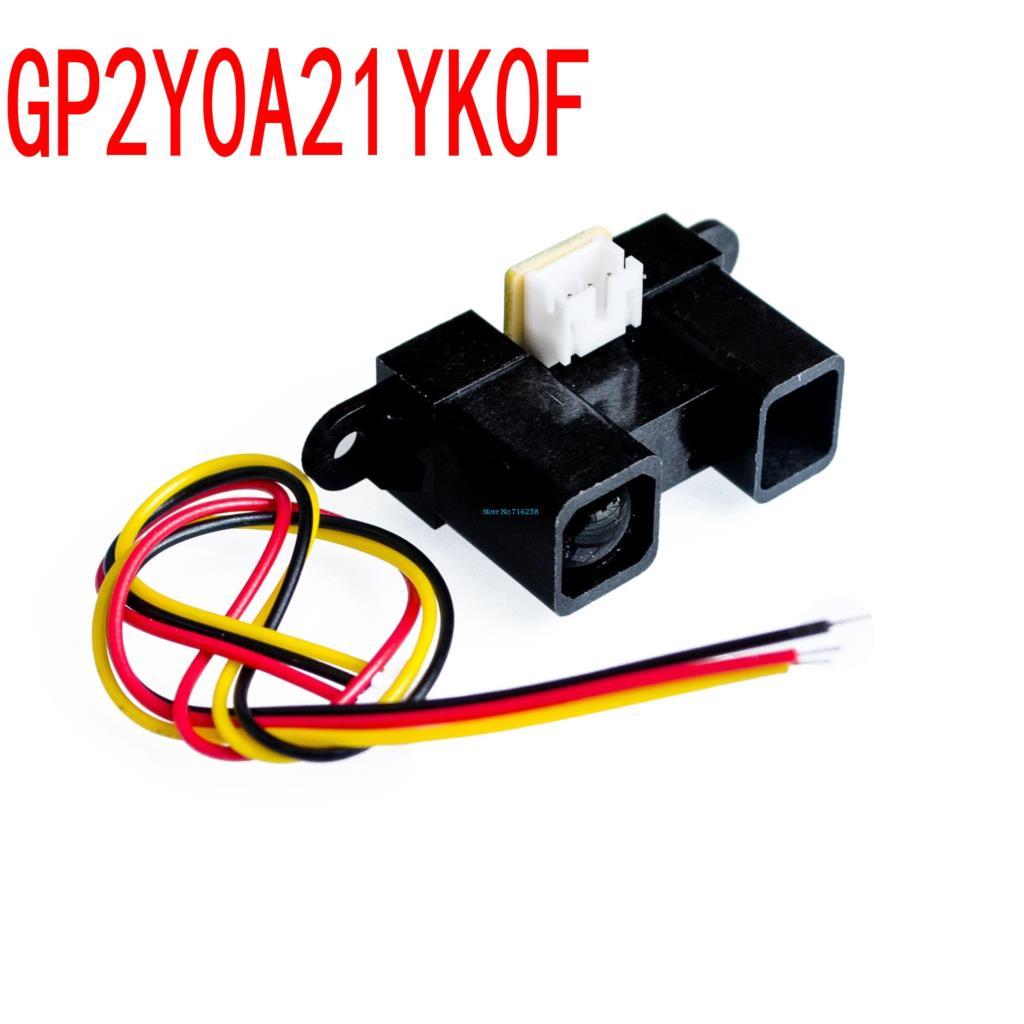 GP2Y0A21YK0F 100% NEW  2Y0A21 10-80cm Infrared distance sensor INCLUDING WIRE