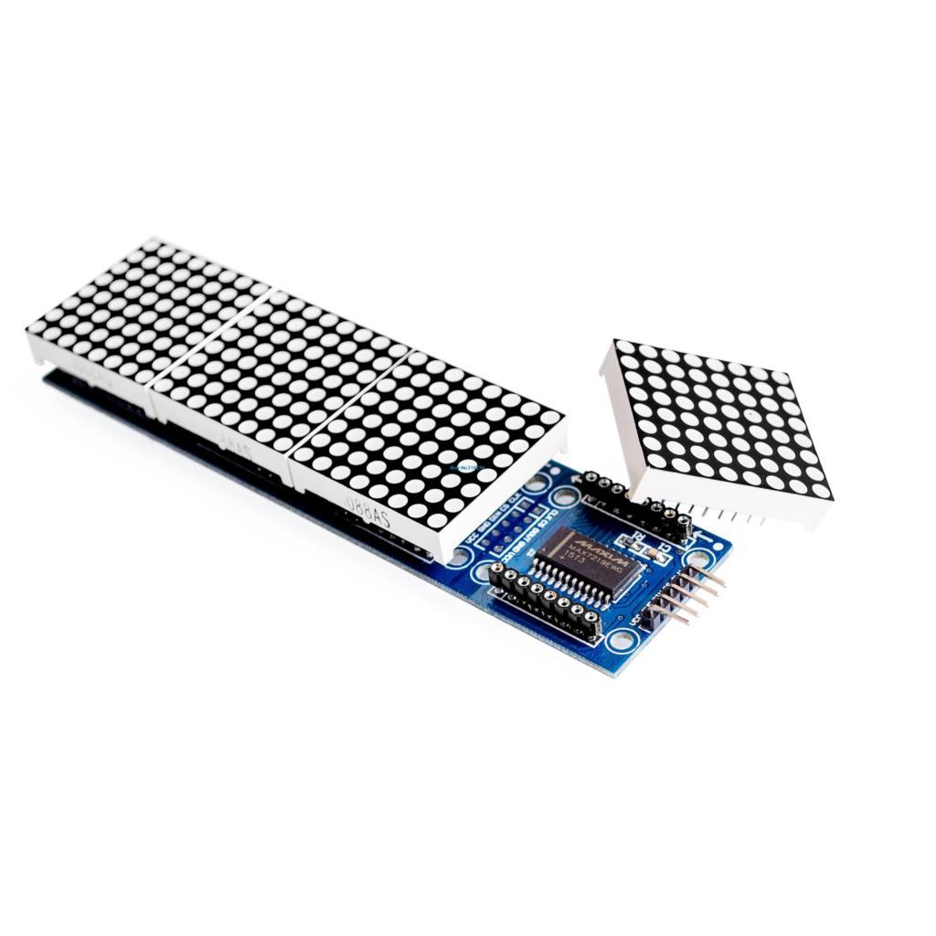 10pcs-lot-MAX7219-Dot-Matrix-Module-Microcontroller-4-In-One-Display-with-5P-Line