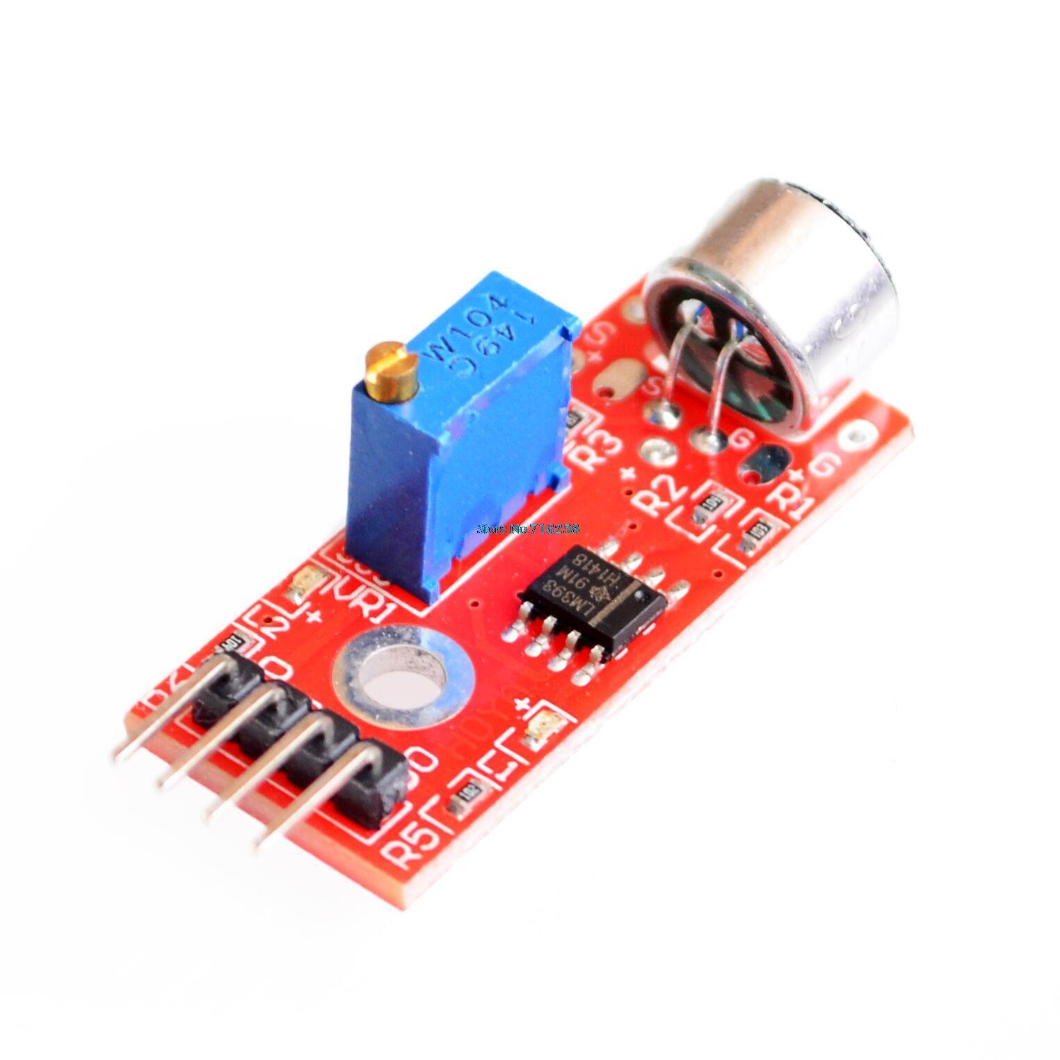10pcs-lot-KY-037-New-4pin-Voice-Sound-Detection-Sensor-Module-Microphone-Transmitter-Smart-Robot-Car-for-arduino-DIY-Kit