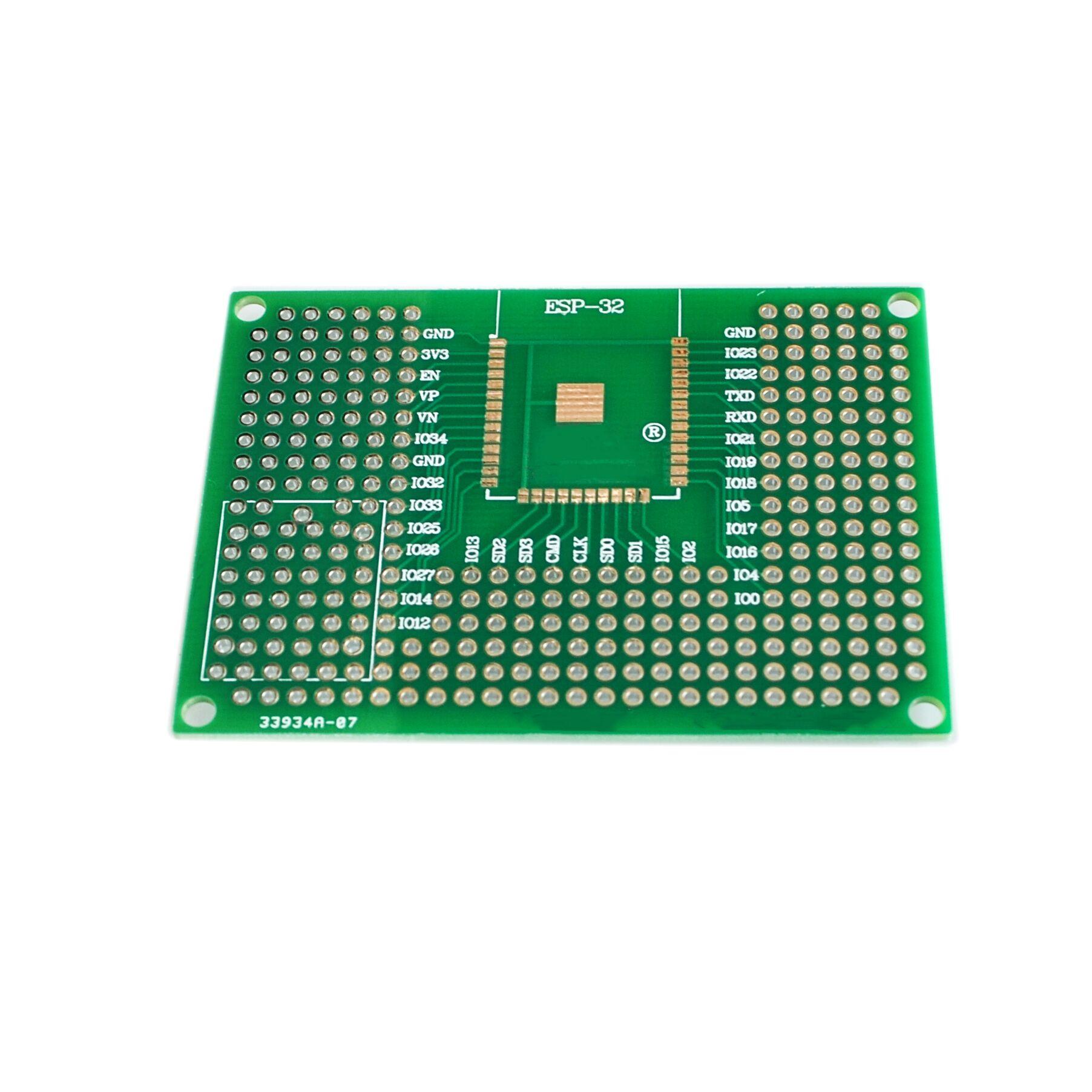 10PCS/LOT 5X7CM Double Side Prototype PCB Breadboard Universal Board For Arduino UNO R3 ESP8266 WIFI ESP-12F ESP-12E ESP32S 32