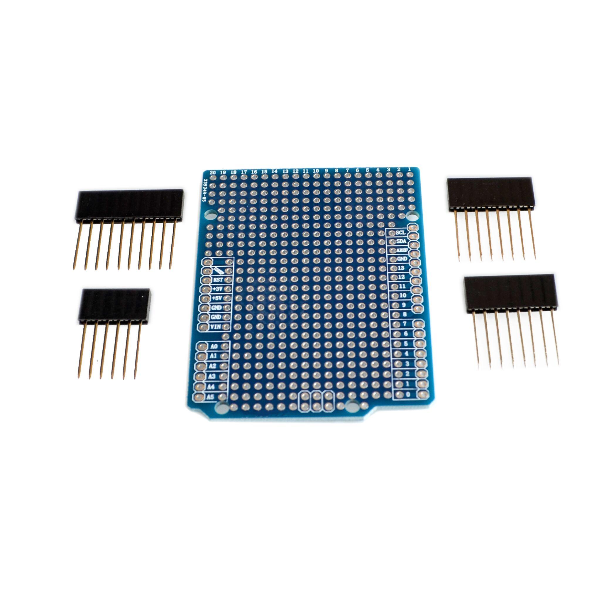10PCS/LOT Prototype PCB Expansion Board For Arduino ATMEGA328P UNO R3 Shield FR-4 Fiber PCB Breadboard 2mm 2.54mm Pitch