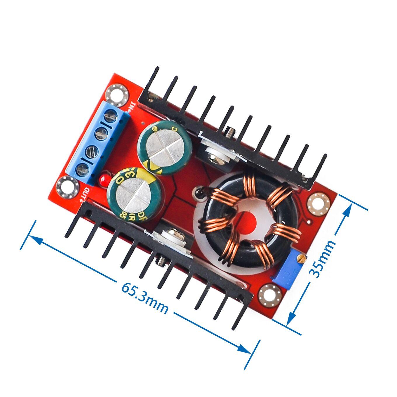 5pcs/lot 150W Boost Converter DC-DC 10-32V to 12-35V Step Up Voltage Charger Module FZ0357   Dropshipping