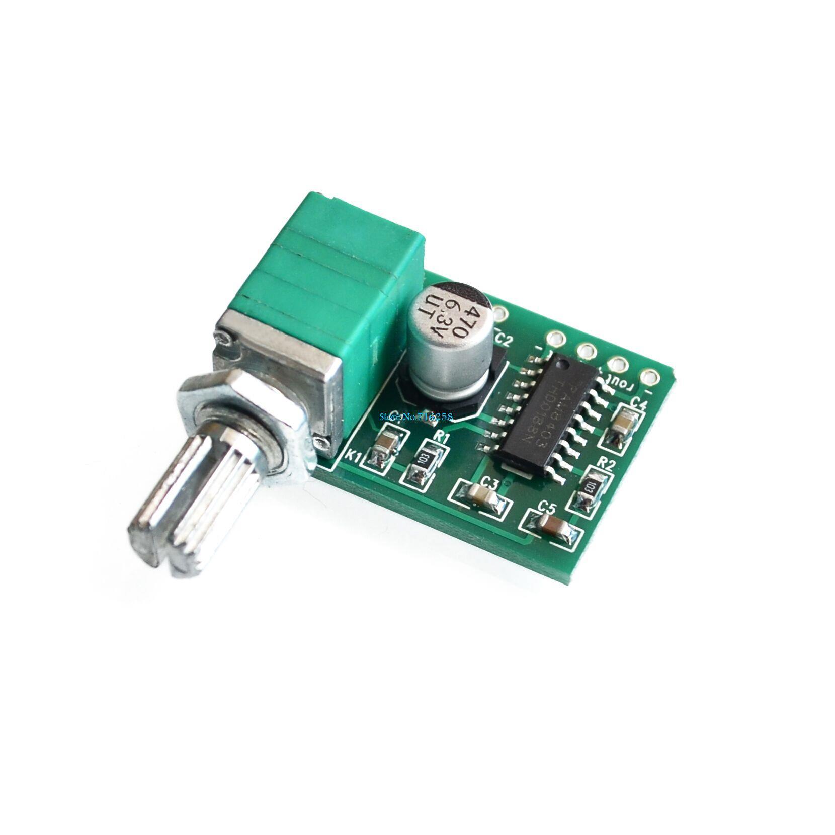 ! 10pcs/lot PAM8403 mini 5V digital amplifier board with switch potentiometer can be USB powered GF1002