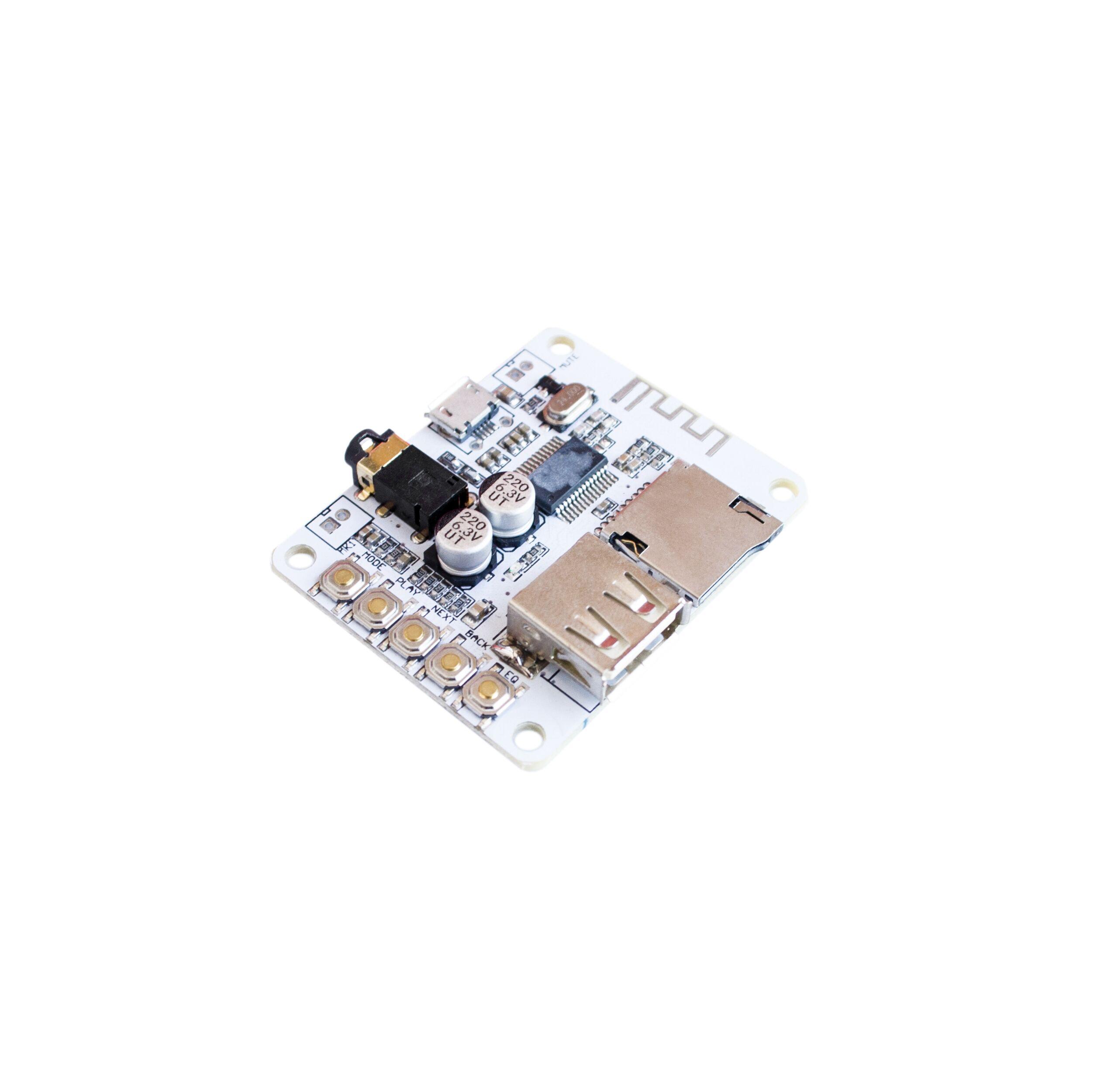 Bluetooth Audio Receiver board with USB TF card Slot decoding playback preamp output A7-004 5V 2.1 Wireless Stereo Music Module